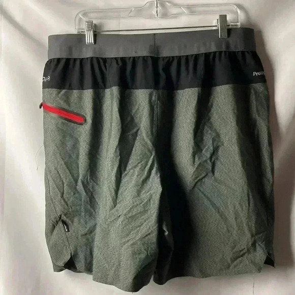 SPYDER ACTIVE MENS SHORTS SIZE XL GRAY BLACK ELASTIC WAIST POCKET POLY SPANDEX - Picture 8 of 12